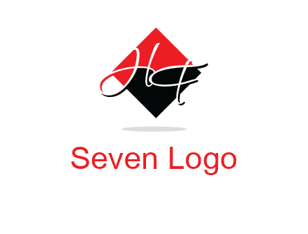 Letters HG in a rhombus logo