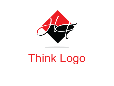 Letters HG in a rhombus logo