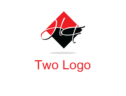 Letters HG in a rhombus logo