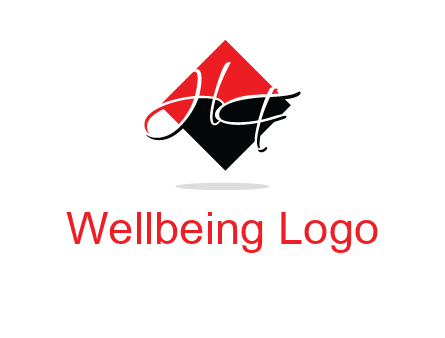 Letters HG in a rhombus logo