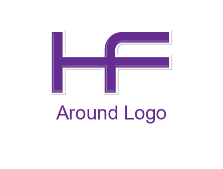 letter H forming letter F