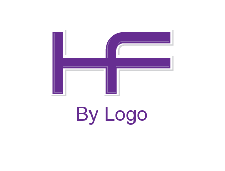letter H forming letter F
