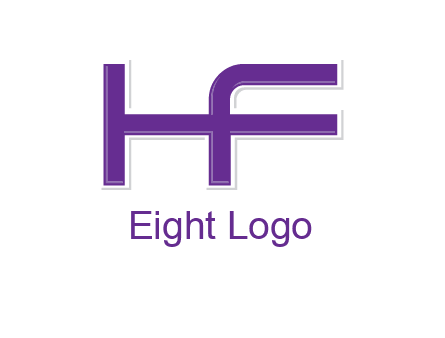 letter H forming letter F
