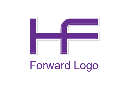 letter H forming letter F