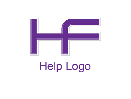 letter H forming letter F