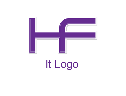 letter H forming letter F