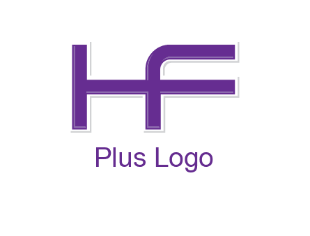 letter H forming letter F