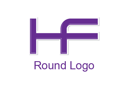 letter H forming letter F