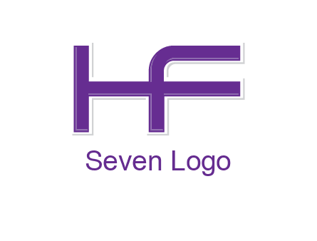 letter H forming letter F