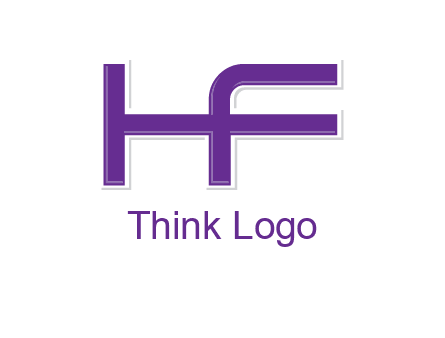 letter H forming letter F