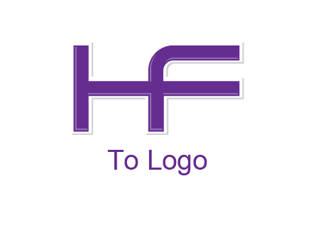 letter H forming letter F