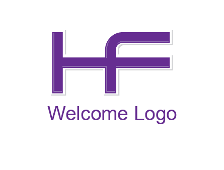 letter H forming letter F
