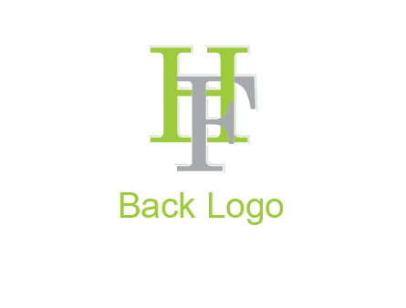 letter F intertwining with letter H