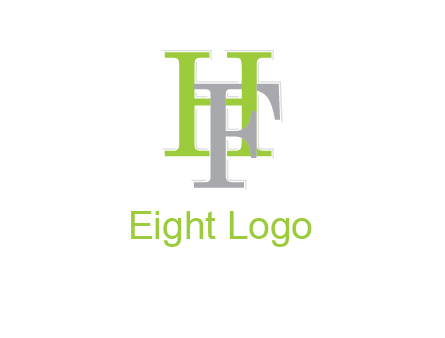 letter F intertwining with letter H