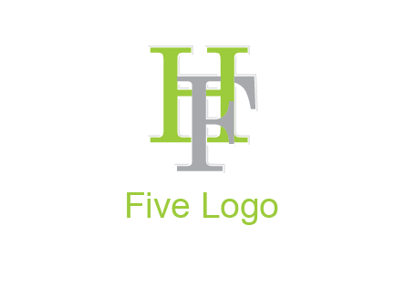 letter F intertwining with letter H