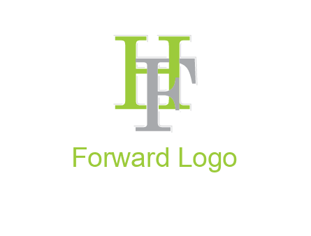 letter F intertwining with letter H