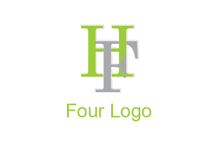 letter F intertwining with letter H