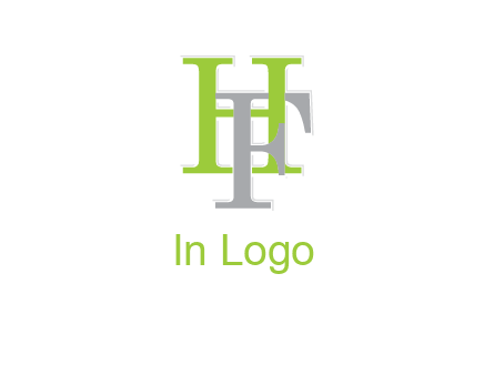 letter F intertwining with letter H
