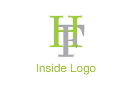 letter F intertwining with letter H
