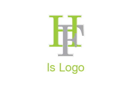 letter F intertwining with letter H