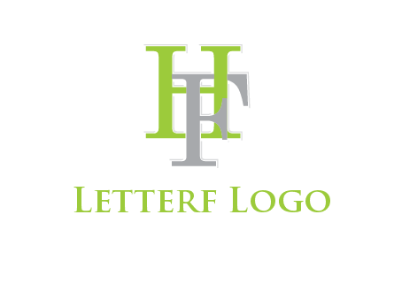 letter F intertwining with letter H