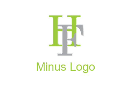letter F intertwining with letter H