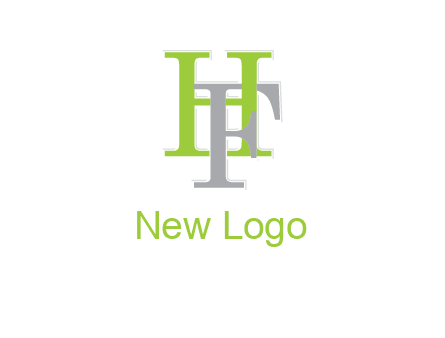 letter F intertwining with letter H