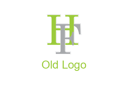 letter F intertwining with letter H