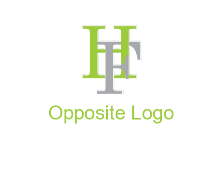 letter F intertwining with letter H
