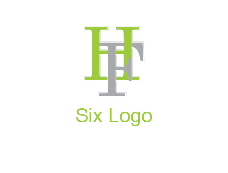 letter F intertwining with letter H
