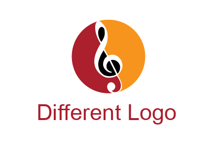 music note in colored circle logo