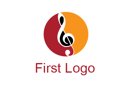 music note in colored circle logo