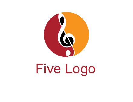 music note in colored circle logo