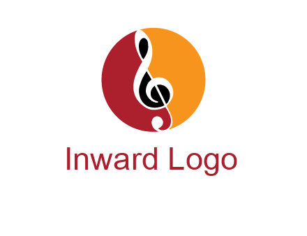 music note in colored circle logo