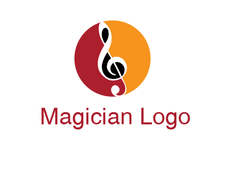 music note in colored circle logo
