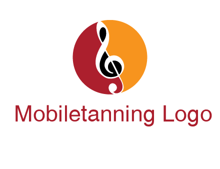 music note in colored circle logo