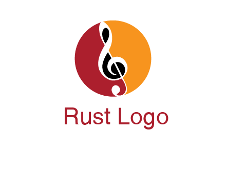 music note in colored circle logo