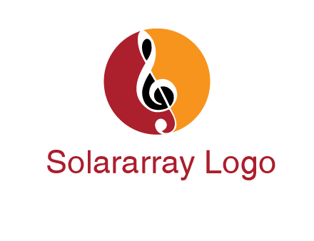 music note in colored circle logo