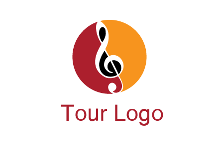 music note in colored circle logo