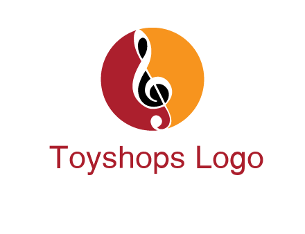 music note in colored circle logo