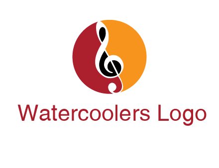 music note in colored circle logo