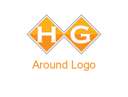 Letters h and g in a diamond logo