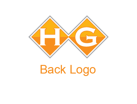 Letters h and g in a diamond logo