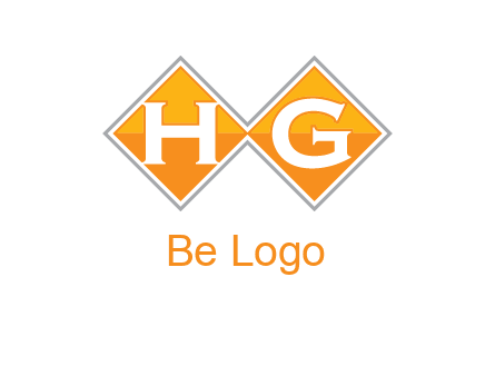 Letters h and g in a diamond logo