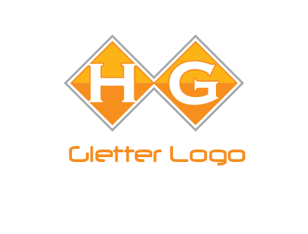 Letters h and g in a diamond logo