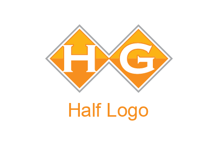 Letters h and g in a diamond logo