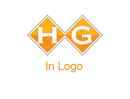 Letters h and g in a diamond logo