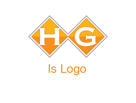 Letters h and g in a diamond logo