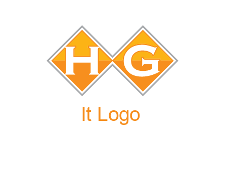 Letters h and g in a diamond logo