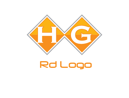 Letters h and g in a diamond logo